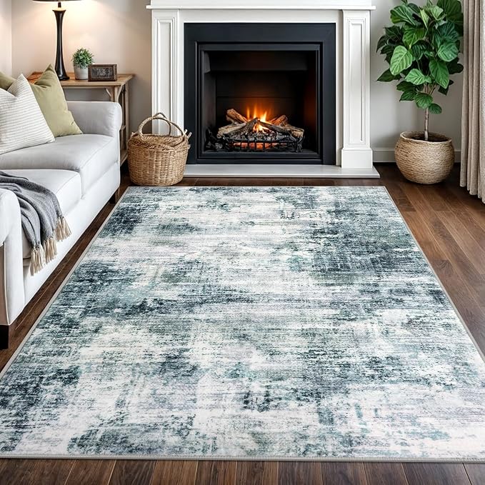 IOHOUZE Modern Abstract Area Rugs 5x7 Ft Washable Rugs by iOhouze