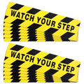 Boao 12 Pieces Watch Your Step Stickers Sign 6 x 24 Inch Caution Watch Your by Boao