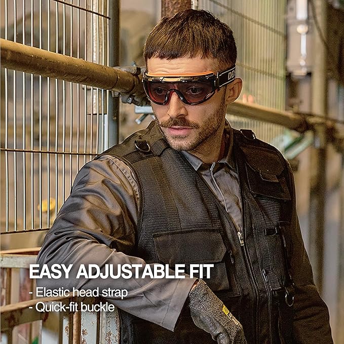 DEX FIT Protective Safety Goggles SG220; Anti Fog & Scratch, Z87 Eye Protection - Image 7