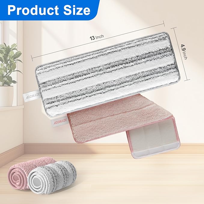 JOYMOOP Mop Replacement Pads, Reusable Microfiber Mop Pads - Image 8