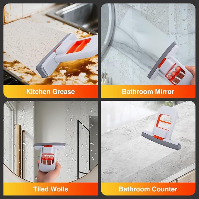 Mini Foldable Desktop Mop, Sponge Mop, Wet and Dry Use Cleaning System - Image 4