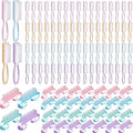 Patelai 100 Pcs Handle Grip Nail Brush Bulk Colorful Nail Scrubber Cleaner by Patelai