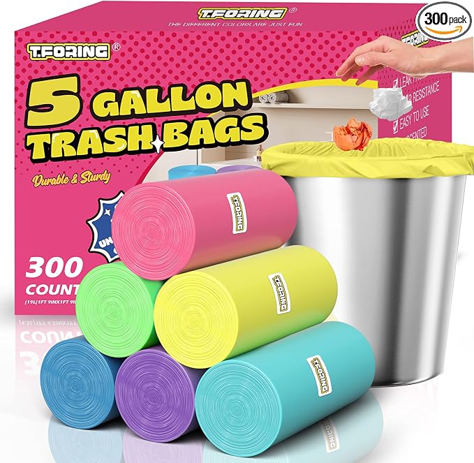 300 Count 5 Gallon Trash Bags by TFORING%C2%AE