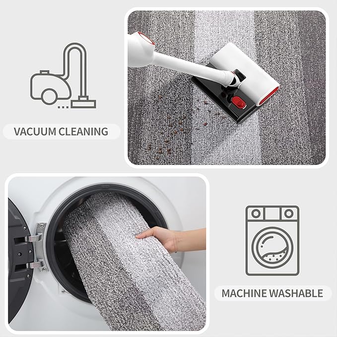 Kitinjoy Indoor Outdoor Door Mat, 47x20 Non-Slip Absorbent Dirt Trapper - Image 5