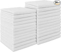 AIDEA White Microfiber Cleaning Cloth 24PK, Absorbent Cleaning Rags by AIDEAHOME