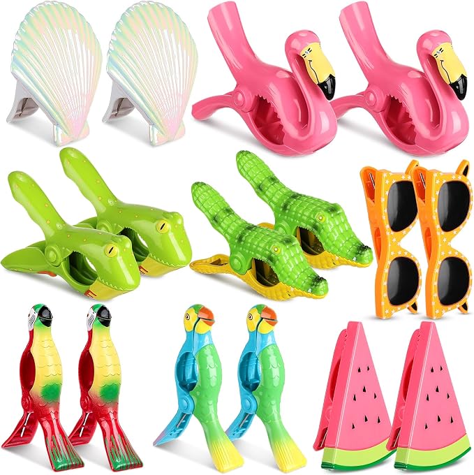 Rtteri 16 Pcs Beach Towel Clips by Rtteri