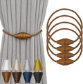 Magnetic Curtain Tiebacks 4 Pack Outdoor Rope Curtain Tie Backs Decorative by CurtainTiebacks