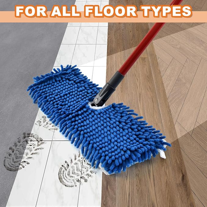 Microfiber Mops for Floor Cleaning, Flat Mop for Wet & Dry Use, Dust Mop for - Image 8