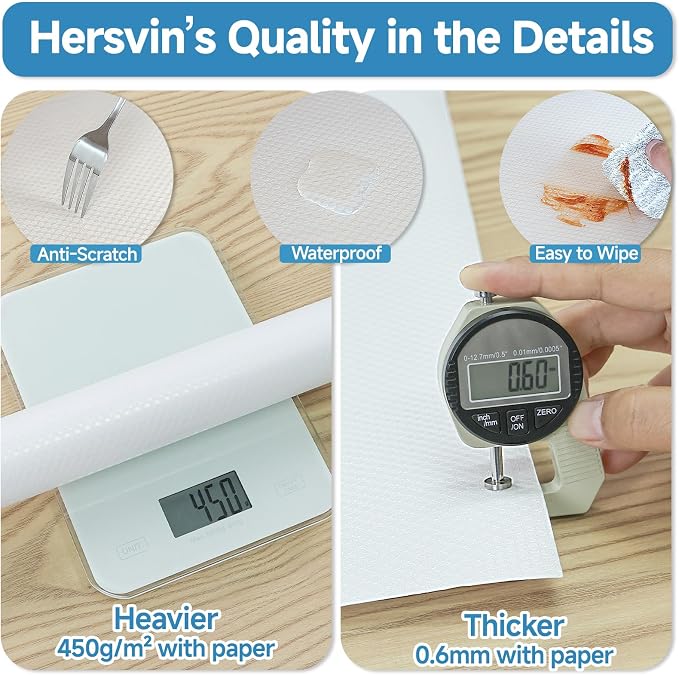 Shelf Liners 10 in x 20 ft Self-Adhesive EVA Drawer Mats, Cupboard Protector - Image 5