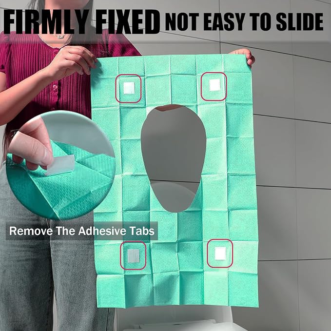 80 Pack Toilet Seat Covers Disposable 16x24 Inch XL Portable Toilet Liners - Image 4