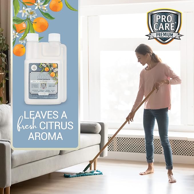 ProCare Citrus Floor Cleaner Concentrate | Vinyl, Stone & Laminate Floor Cleaner - Image 4