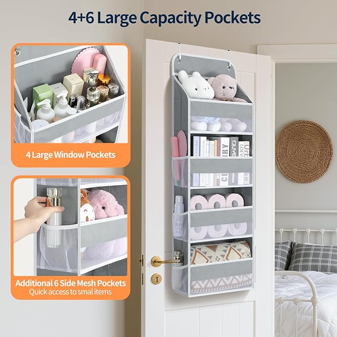 Yecaye Over The Door Organizer, Heavy Duty Hanging Organizers and Storage - Image 3