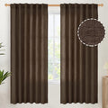 YoungsTex Dark Brown Linen Curtains by YoungsTex