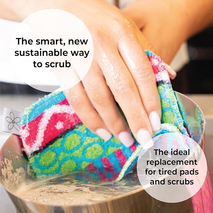 Skoy Scrub, 1-Piece Reusable, Non-Scratching Dish Scrubber - Image 7
