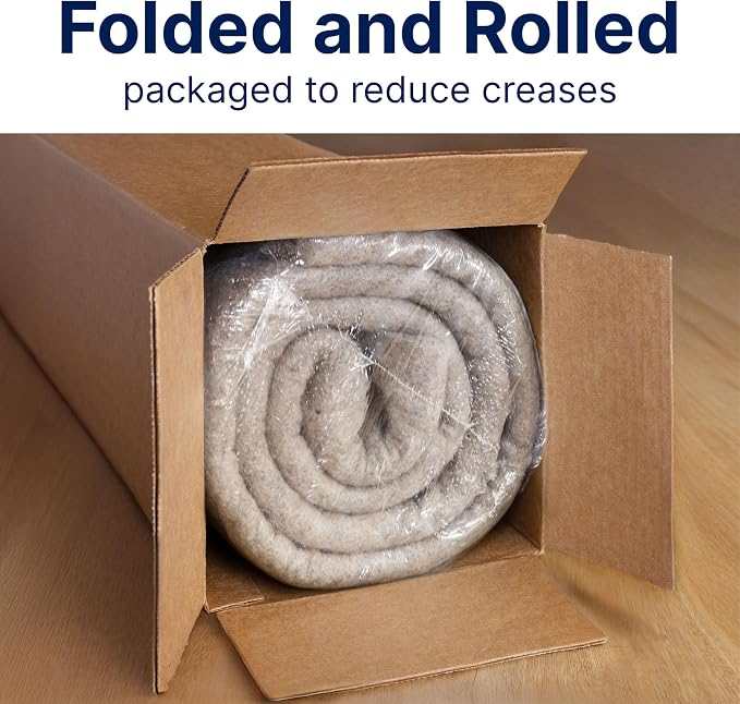 RUGPADUSA - Eco-Plush - 8'x10' - 1/2" Thick - 100% Felt - Luxurious Cushioned - Image 9