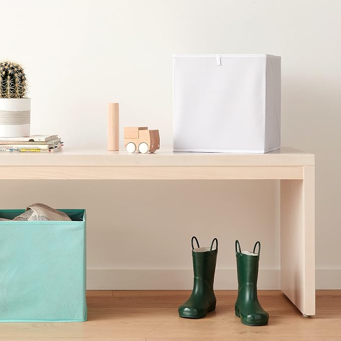Amazon Basics Cube Organizer Bins, Collapsible Storage Baskets - Image 6