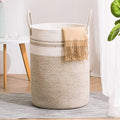 YOUDENOVA Woven Rope Laundry Hamper Basket, 100L Tall Laundry Basket, Baby by YOUDENOVA