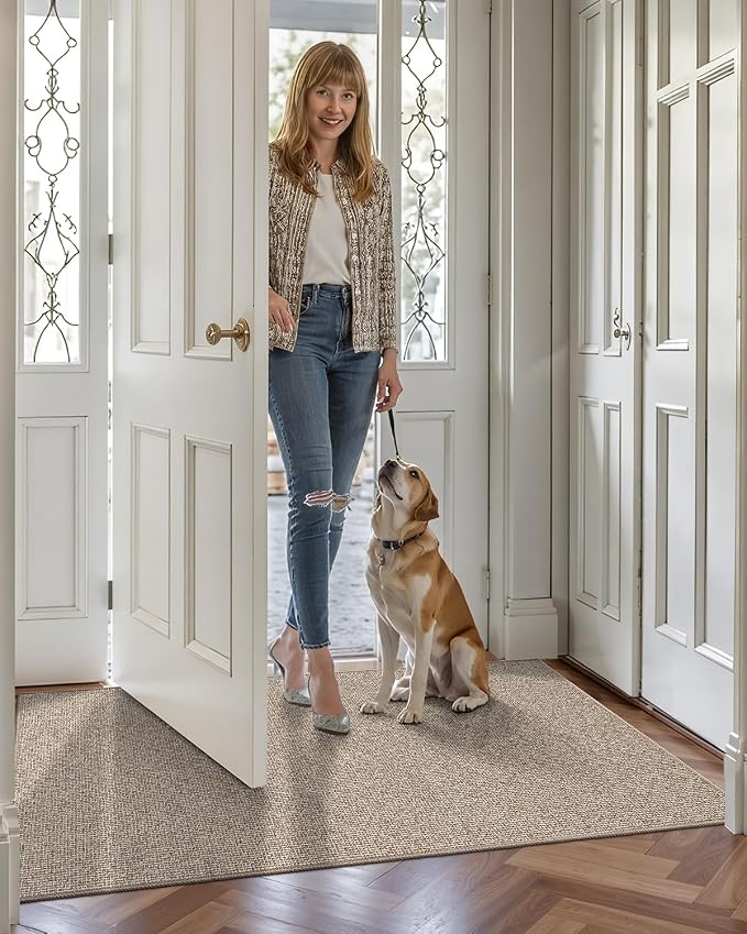 LUMI Indoor Door Mat 17"x30", Ultra Thin Low Profile Non-Slip Doormat - Image 9