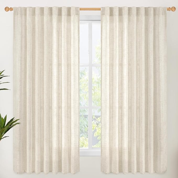 YoungsTex Linen Curtains 60 Inch Wide by YoungsTex