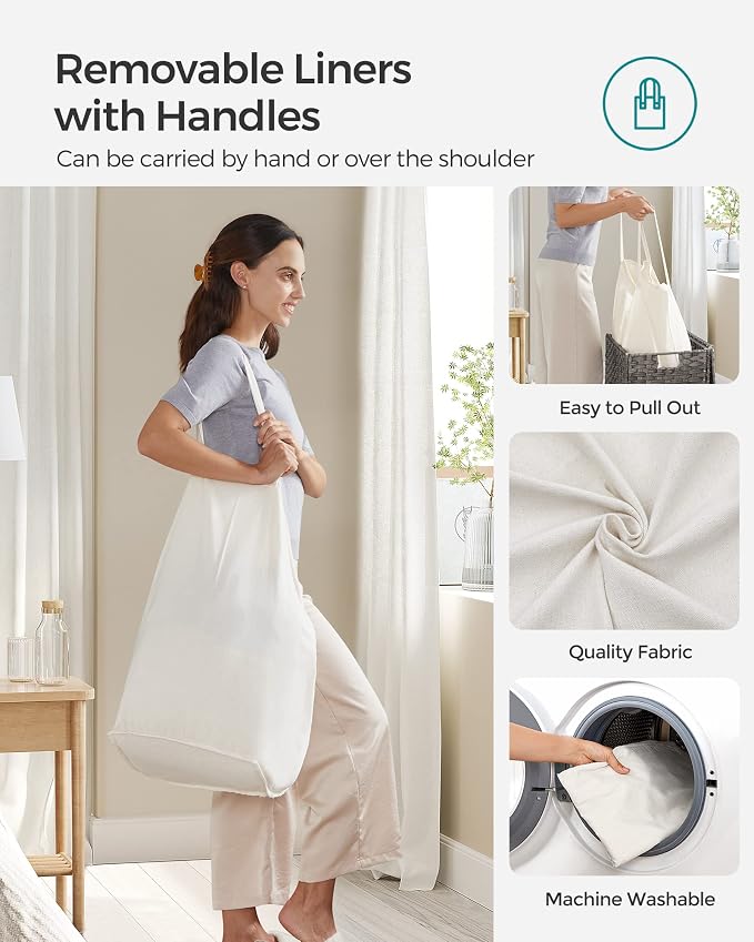 SONGMICS 130L Clothes Hamper - Image 4