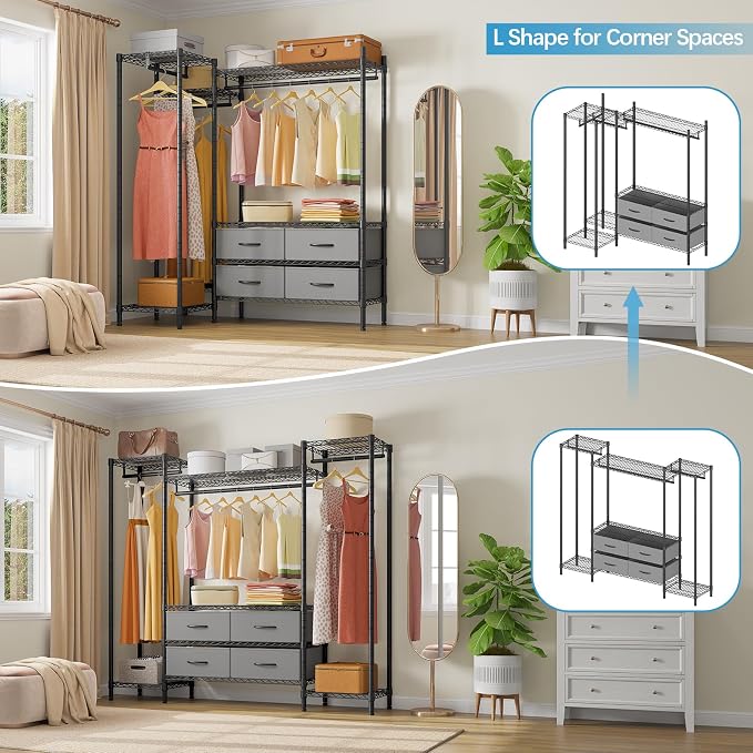 VIPEK V20 Wire Garment Rack Heavy Duty Clothes Rack, Metal Clothing Rack - Image 3