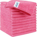 HOMEXCEL Pink Microfiber Cleaning Cloth, 12 Pack Premium Microfiber Towels by HOMEXCEL