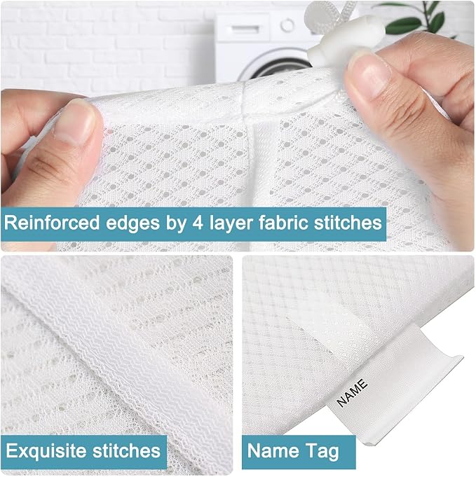 Polecasa Diamond Mesh Laundry Bags, Large Laundry Hamper Liner, Laundry Bag - Image 4