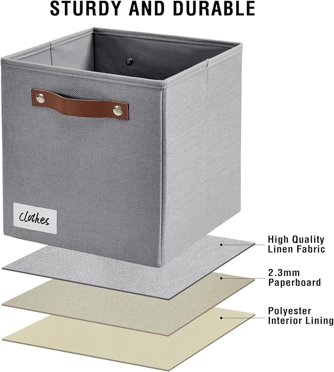 Collapsible Fabric Storage Cube Bins - Image 5