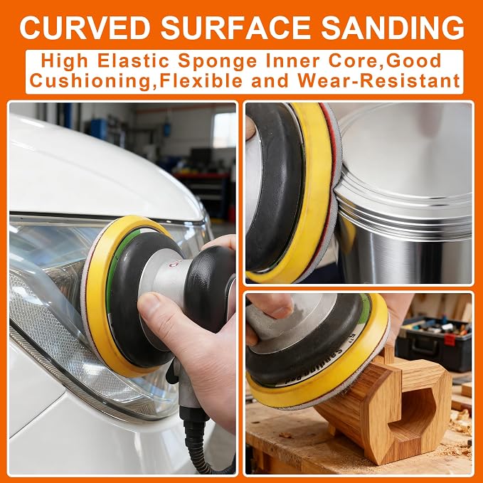 24 PCS 5 Inch Sanding Sponge Discs - Image 4