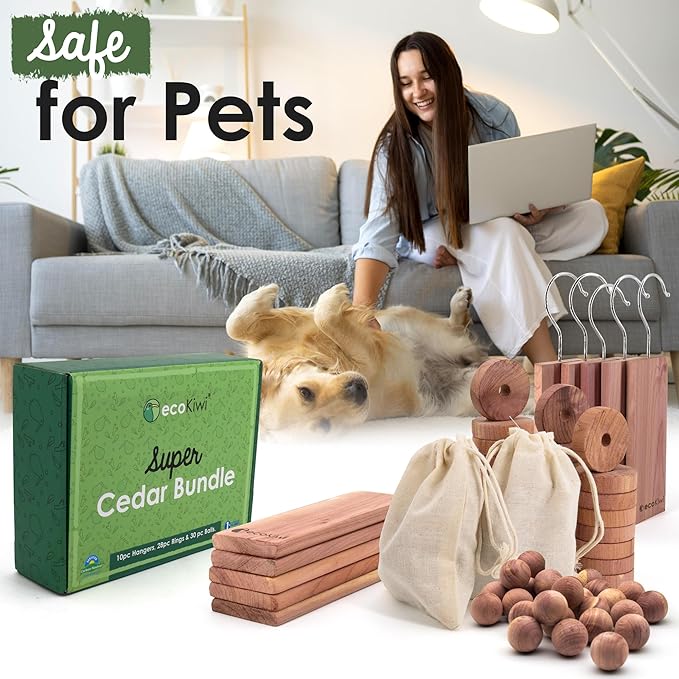 ecoKiwi Cedar Blocks for Clothes Storage Super Bundle Box - Image 3