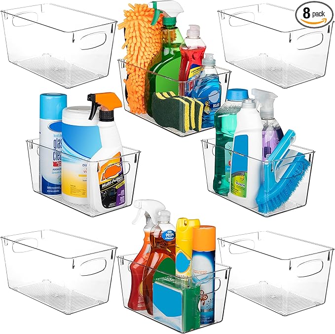 ClearSpace Clear Plastic Storage Bins – Perfect Kitchen Organization and by ClearSpace