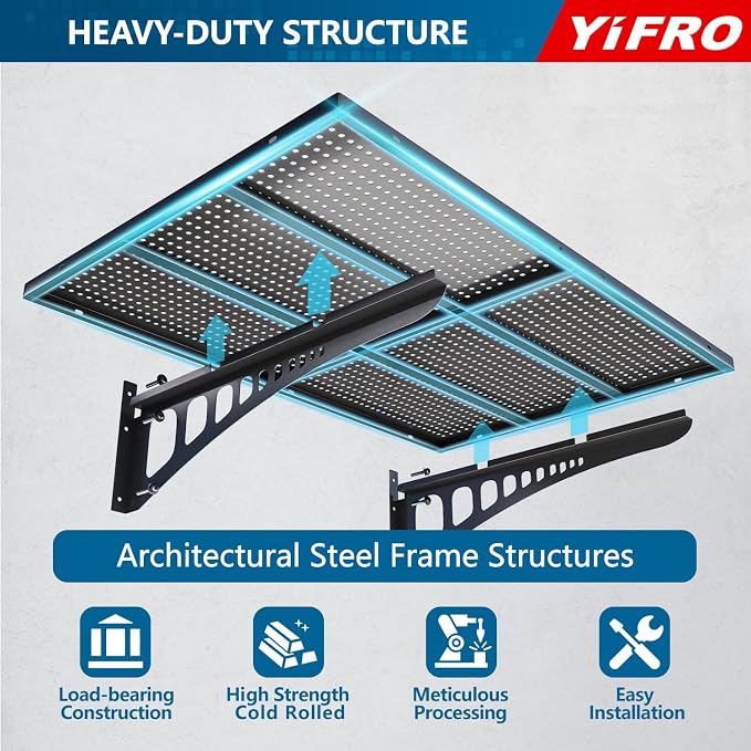2-Pack 2x3ft Heavy Duty Garage Wall Shelving, 500 lbs Load Capacity, Garage - Image 3
