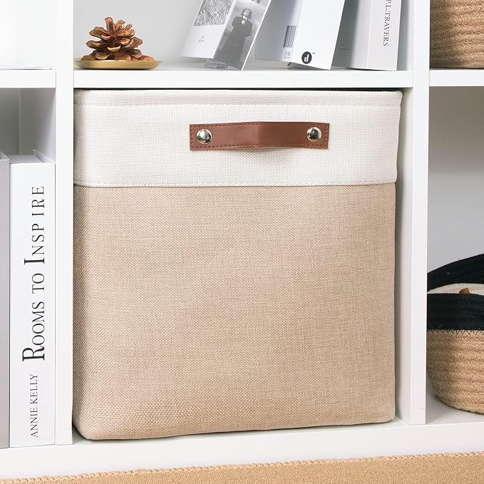 DULLEMELO Cube Storage Bin 13x13, Collapsible Fabric Storage Cube - Image 4
