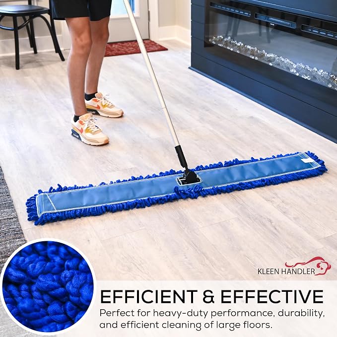 Kleen Handler 48 inch Microfiber Dust Mop | 12 Pack, Extra Large Washable - Image 8