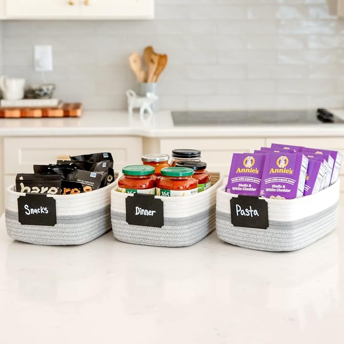 NaturalCozy 11.8"x8"x4.5” Storage Baskets - Image 7