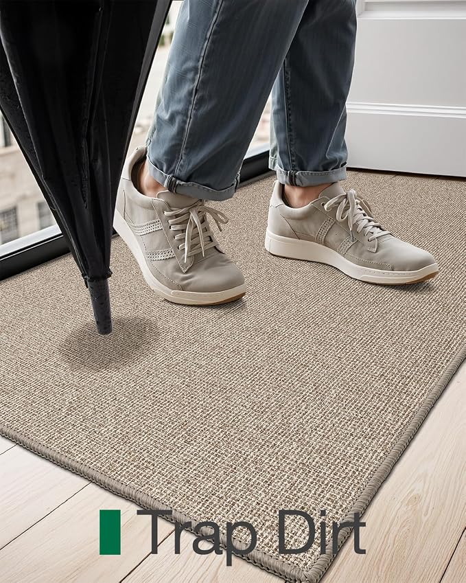 LUMI Indoor Door Mat 17"x30", Ultra Thin Low Profile Non-Slip Doormat - Image 7
