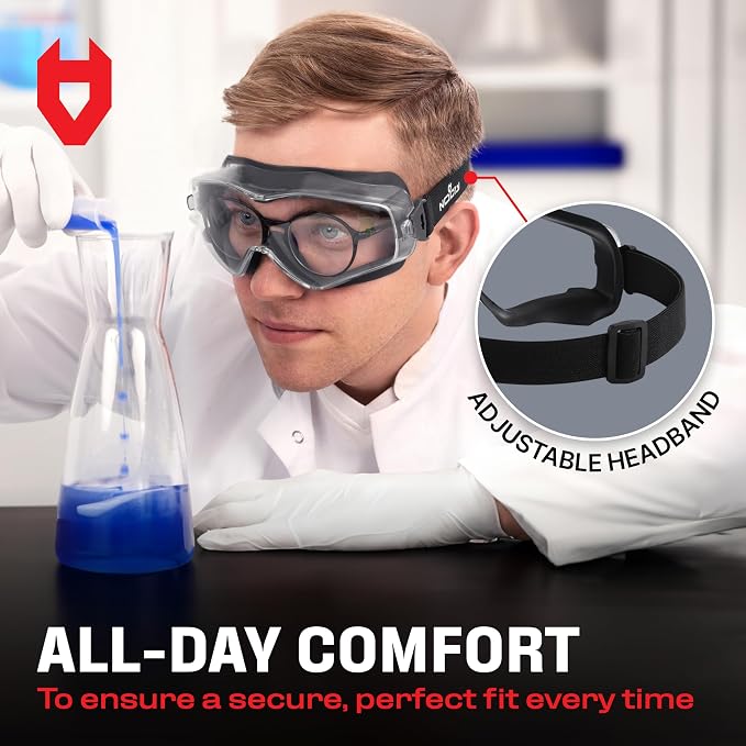 NoCry Safety Goggles Over Glasses - Image 9
