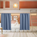 RYB HOME Small Curtains for Bathroom Windows, W 34 x L 36 inches, Stone Blue by RYBHOME