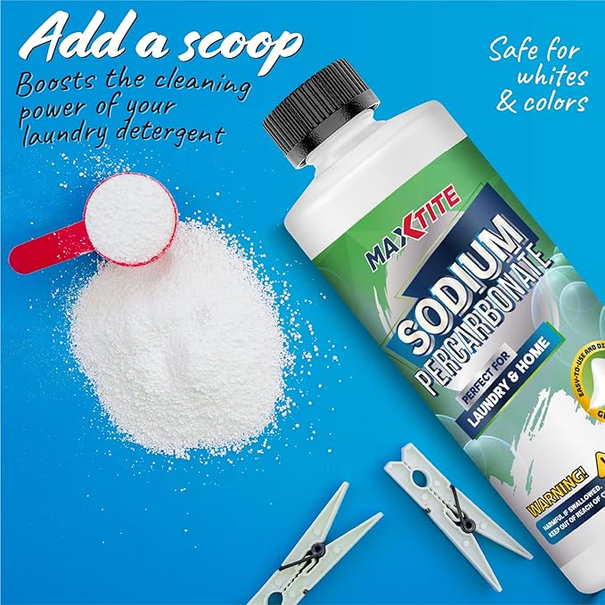 MAXTITE Sodium Percarbonate 100% Pure Solid Hydrogen Peroxide/Oxygenated Bleach - Image 2