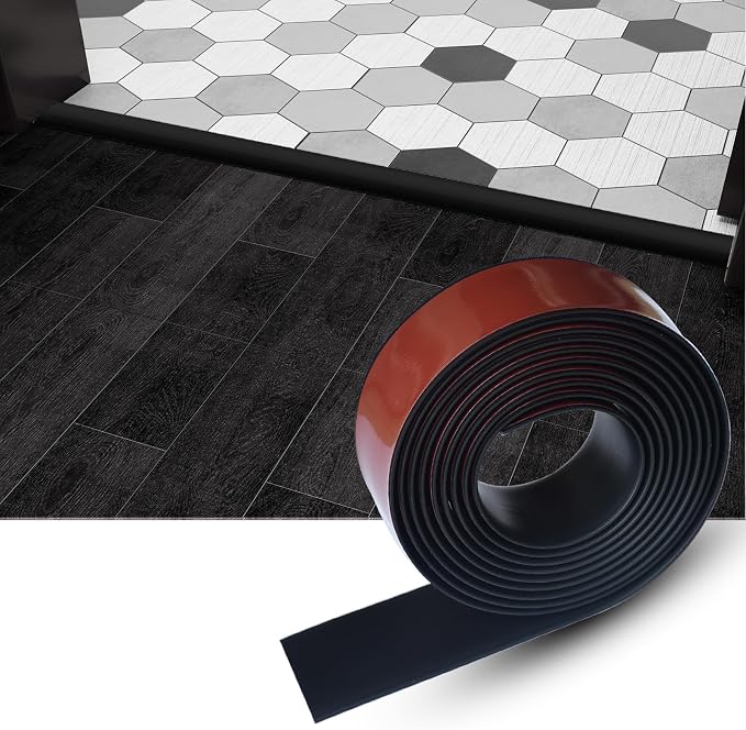 Floor/Door Flat Transition Strip & Self Adhesive Floor Vinyl Floor Edge Trim by HJHUAJ