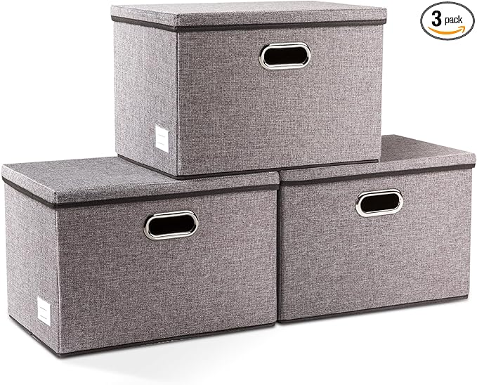 PRANDOM Large Collapsible Storage Bins by Prandom