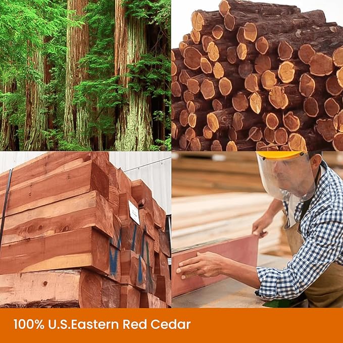 Homode Cedar Blocks for Clothes Storage, Cedar Balls and Cedar Chips for - Image 7