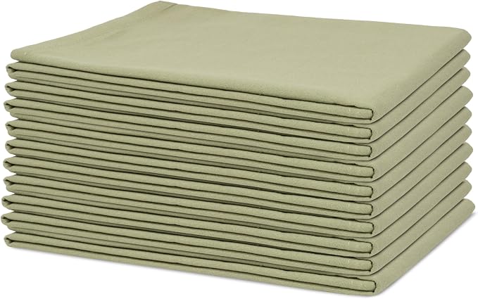 Organic Cotton Sage Flour Sack Kitchen Towels by OrganicCottonMart