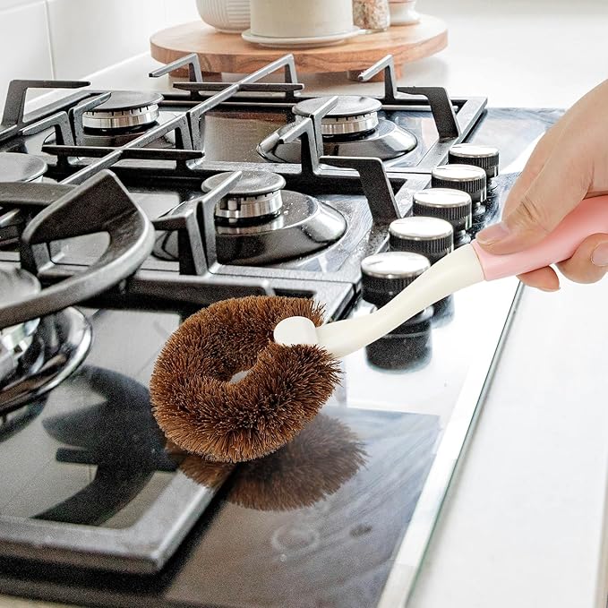 2 Pack Kitchen Scrub Brushes for Cleaning Dish Brush - Image 6