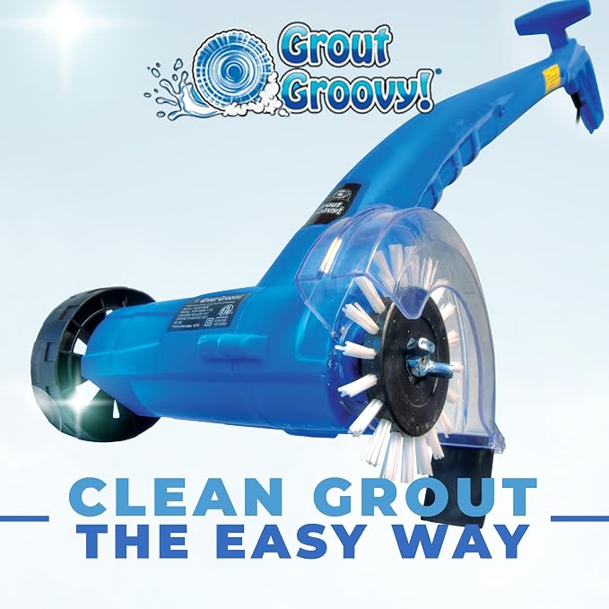 Electric Stand-Up Grout Cleaning Machine – Compact Lightweight Floor Scrubber - Image 3