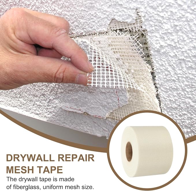 PATIKIL Drywall Repair Mesh Tape, 6 inch x 328 ft Fiberglass Repair Patch - Image 5