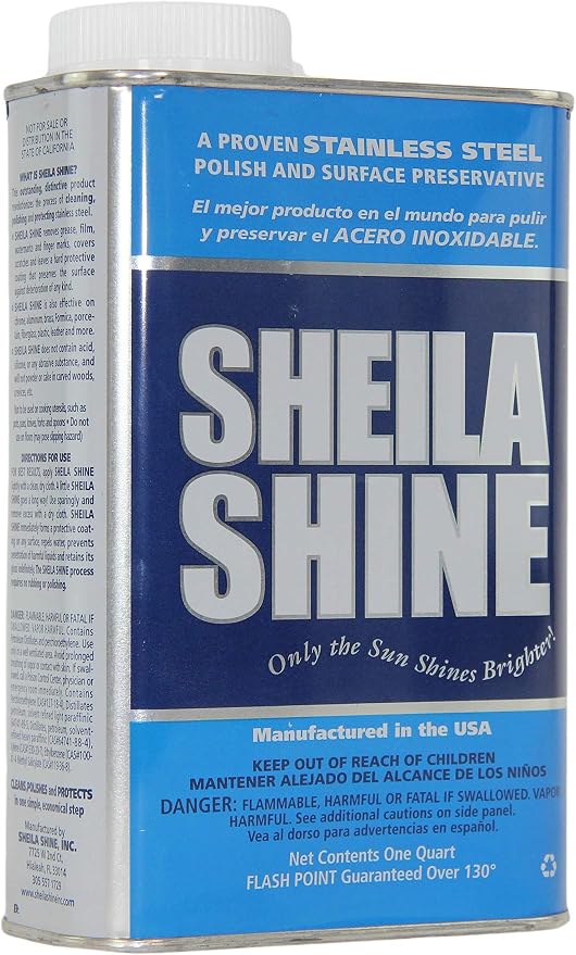 Sheila Shine 1 Quart Can Stainless Steel Cleaner and Polish, Protects Household by SheilaShine
