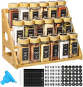 3 Tier Bamboo Spice Rack Organizer by FIKWO