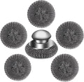 6Pcs Steel Wool Scrubber with Replacement Wire Pads Set, Stainless Steel by VinYanKee