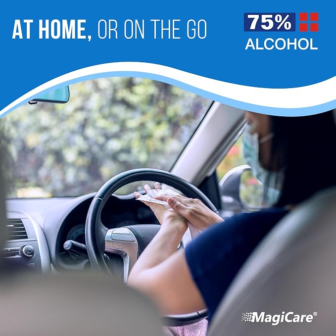 MagiCare 75% Large Alcohol Wipes - Image 5